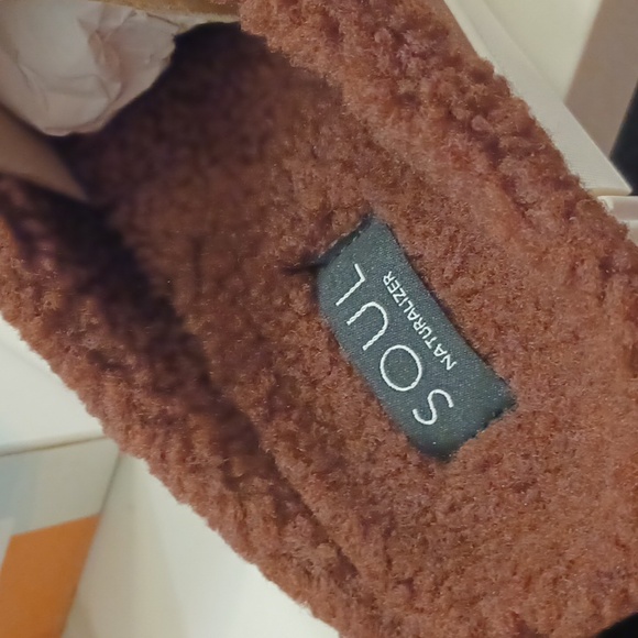 SOUL Naturalizer Womens Truly Cozy Faux Fur Lined Slip On Mules Shoes NWB $80 - Picture 8 of 8